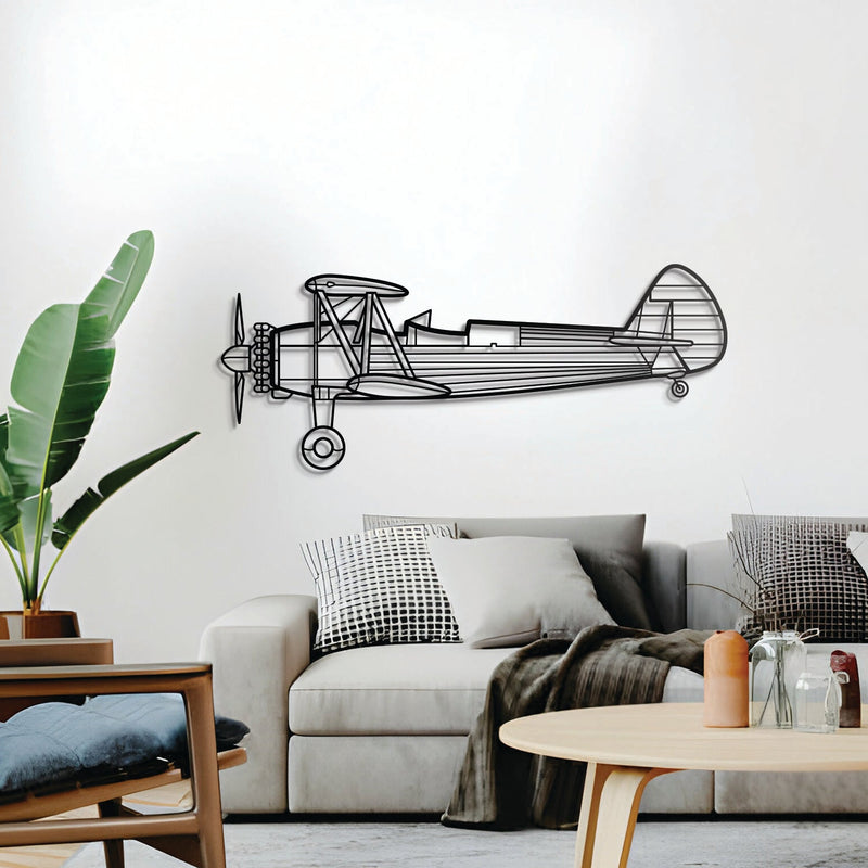 Stearman 75 Metal Aircraft Wall Art - NCP0136