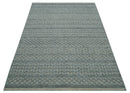 Contemporary Design Gray Hand Knotted Wool Area Rug