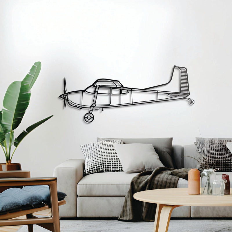 A185F Skywagon Metal Aircraft Wall Art - NCP0211