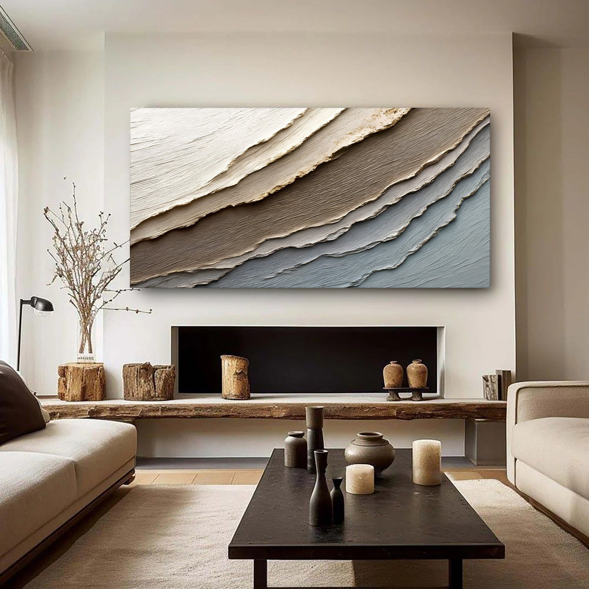Abstract Earth Tones Wall Art, photo 3 of 10
