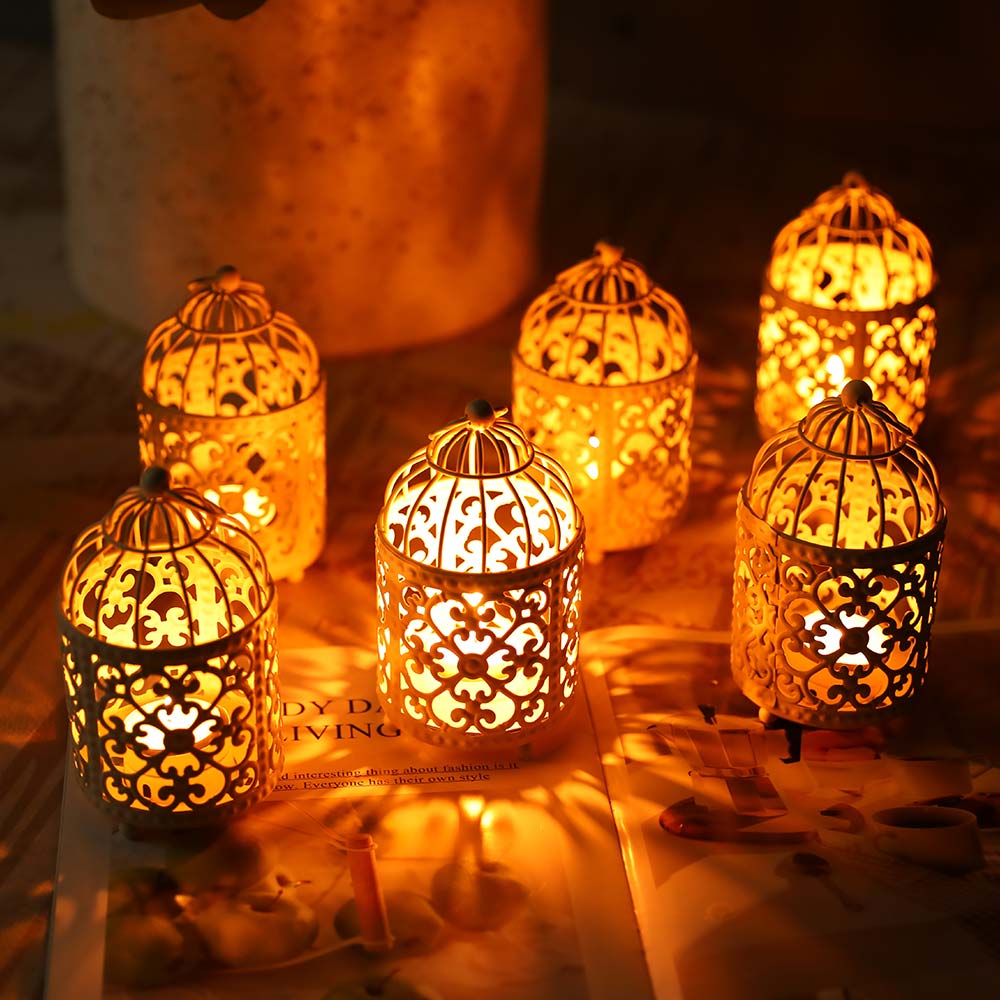 6 Pack Small Metal Candle Lanterns, photo 7 of 10