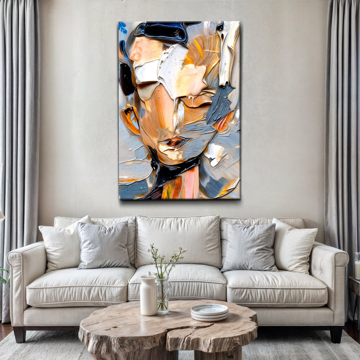 Beyond The Face Abstract Wall Art, photo 2 of 10