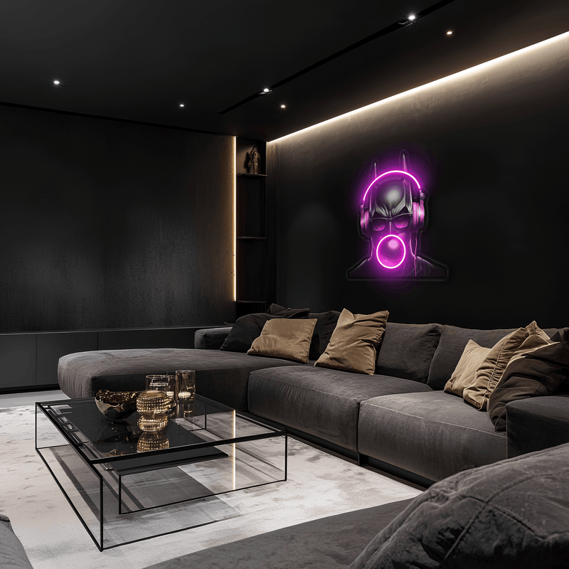 Batman Neon Sign, Uv Print Neon, Batman Wall Decor, Uv Print Neon Sign,Neon Light,Neon Wall Art, Neon Sign,Neon Light Sign,Neon Gifts