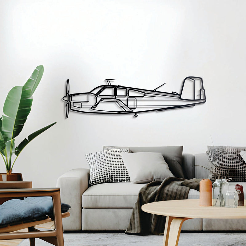 V35 Bonanza Metal Aircraft Wall Art - NCP0148