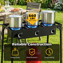 3 Burner Propane Stove 240000 BTU Outdoor Camping Grill by LJGDeals