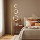 3-Circle Dimmable LED Floor Lamp with Foot Pedal Switch 3 Color Temperatures by DirectDeals