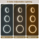 3-Circle Dimmable LED Floor Lamp with Foot Pedal Switch 3 Color Temperatures by LJGDeals