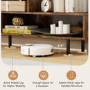 3 Cubby TV Stand for TVs up to 70 Inch with Open Storage Compartments by LJGDeals
