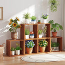 3 Cube Bookcases Solid Wood Stacking Storage Organizers with Open Slatted Design by LJGDeals