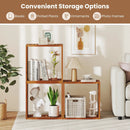 3 Cube Bookcases Solid Wood Stacking Storage Organizers with Open Slatted Design by LJGDeals