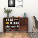 3-Door Buffet Sideboard with Adjustable Shelves and Anti-Tipping Kits by LJGDeals