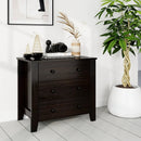 3-Drawer Dresser Wide Chest of Drawers Modern Large Nightstand Closet Storage Organizer-Dark Brown by LJGDeals