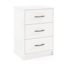3 Drawer Nightstand with Storage for Living Room-White by LJGDeals