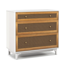 3-Drawer Rattan Dresser Chest with Anti-toppling Device-Brown by LJGDeals