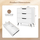 3-Drawer Wooden Dresser with Metal Legs - Rustic Farmhouse by LJGDeals