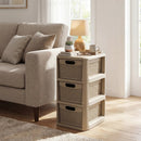 3-Drawer Storage Organizer with Wicker Patterns by LJGDeals