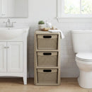 3-Drawer Storage Organizer with Wicker Patterns by LJGDeals