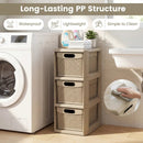3-Drawer Storage Organizer with Wicker Patterns by LJGDeals