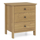 3-Drawer Wooden Nightstand with Metal Slides by LJGDeals