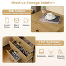 3-Drawer Wooden Nightstand with Metal Slides by LJGDeals