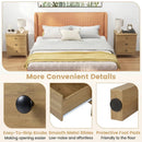 3-Drawer Wooden Nightstand with Metal Slides by LJGDeals