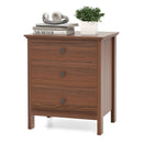 3-Drawer Wooden Nightstand Modern Bedside Table by LJGDeals