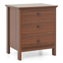 3-Drawer Wooden Nightstand Modern Bedside Table by LJGDeals