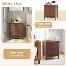 3-Drawer Wooden Nightstand Modern Bedside Table by LJGDeals