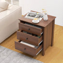 3-Drawer Wooden Nightstand Modern Bedside Table by LJGDeals