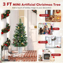 3 FT Battery-Operated Tabletop Holiday Decoration with 81 PVC and Pine Needles by LJGDeals