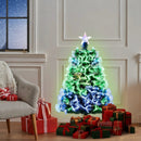 3 Feet Fiber Optic Christmas Tree with Branch Tips and Topper Star by LJGDeals
