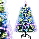 3 Feet Fiber Optic Christmas Tree with Branch Tips and Topper Star