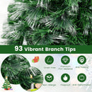 3 Feet Fiber Optic Christmas Tree with Branch Tips and Topper Star by LJGDeals