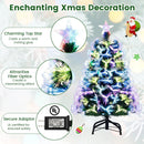 3 Feet Fiber Optic Christmas Tree with Branch Tips and Topper Star by LJGDeals