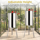 3 Frame Manual Honey Extractor with Bottom Gravity Flow Gate and Clear Lid for Home Apiary by DirectDeals