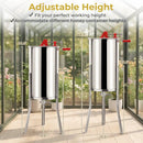 3 Frame Manual Honey Extractor with Bottom Gravity Flow Gate and Clear Lid for Home Apiary by LJGDeals