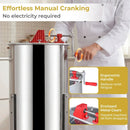 3 Frame Manual Honey Extractor with Bottom Gravity Flow Gate and Clear Lid for Home Apiary by LJGDeals