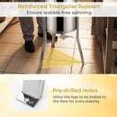 3 Frame Manual Honey Extractor with Bottom Gravity Flow Gate and Clear Lid for Home Apiary by LJGDeals