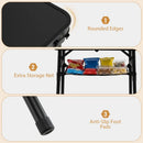3-Height Folding Camping Table with Large Storage Net & Handle by LJGDeals