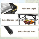 3-Height Folding Picnic Table with Large Storage Net and Handle by LJGDeals