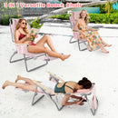 3-IN-1 Foldable Beach Chair with Footrest and Adjustable Backrest by LJGDeals