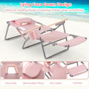 3-IN-1 Foldable Beach Chair with Footrest and Adjustable Backrest by LJGDeals