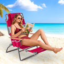 3-IN-1 Foldable Beach Chair with Footrest and Adjustable Backrest by LJGDeals