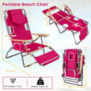 3-IN-1 Foldable Beach Chair with Footrest and Adjustable Backrest by LJGDeals
