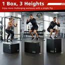 Foam Plyometric Box 3-in-1 with Non-Slip Surface
