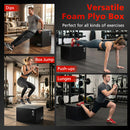 Foam Plyometric Box 3-in-1 with Non-Slip Surface