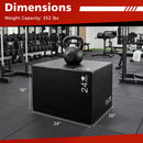 Foam Plyometric Box 3-in-1 with Non-Slip Surface