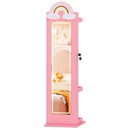 3 In 1 Kids Jewelry Cabinet Freestanding Jewelry Armoire with 3-Color Lighted Mirror by LJGDeals