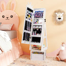 3 In 1 Kids Jewelry Cabinet with 3-Color Lighted Full Length Mirror