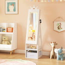 3 In 1 Kids Jewelry Cabinet with 3-Color Lighted Full Length Mirror by LJGDeals